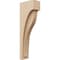 Ekena Millwork 4"W x 8"D x 24"H Thin Helena Rough Cedar Woodgrain TimberThane Corbel, Primed Tan CORUR04X08X24HELRCPR - alternate 1